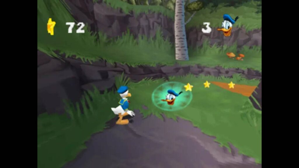 Foto mostrando gameplay de Disney's Donald Duck: Goin' Quackers