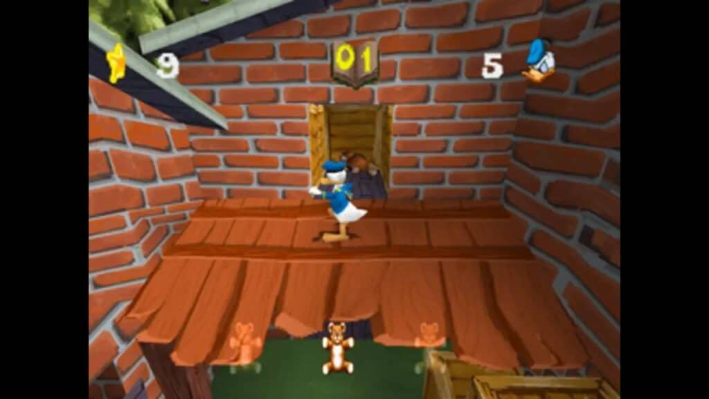 Foto mostrando mais gameplay de Disney's Donald Duck: Goin' Quackers