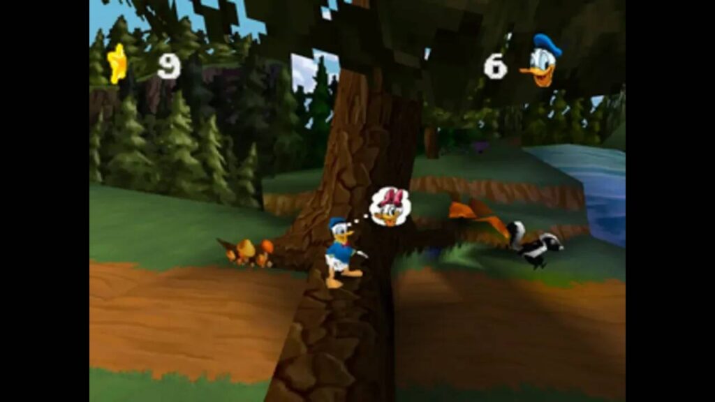 Foto mostrando gameplay de Disney's Donald Duck: Goin' Quackers
