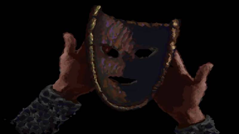Uma imagem que mostra a breve cutscene que há na introdução do jogo The Mask de Super Nintendo.
